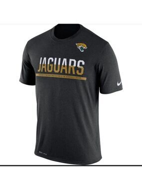 Nike NFL Jacksonville Jaguars Black Dri Fit Tee New Like New